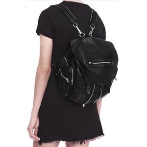 A Wang Marti Backpack - Black Leather